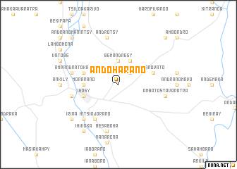 map of Andoharano