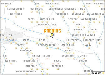 map of Andoins