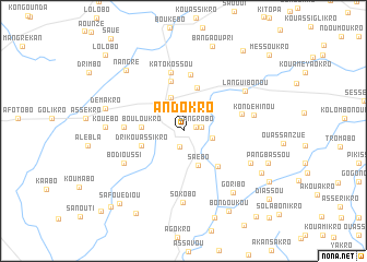 map of Andokro