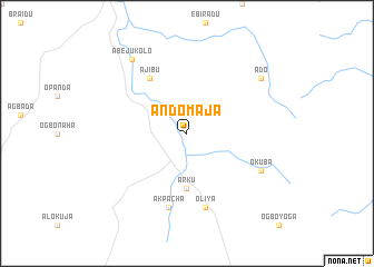 map of Andomaja