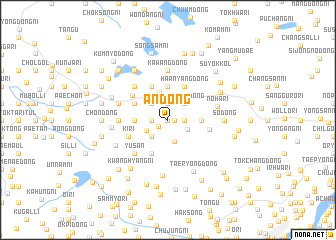 map of An-dong