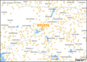 map of An-dong