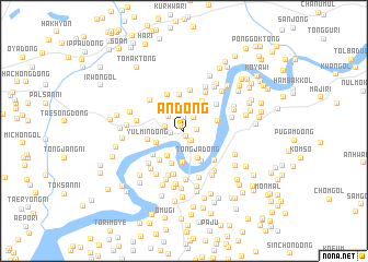 map of An-dong