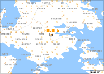 map of Andong