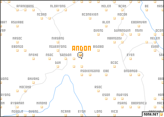 map of Andon