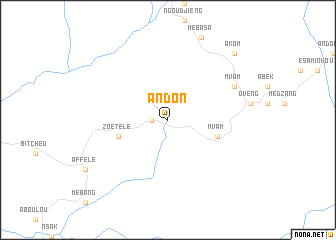 map of Andon