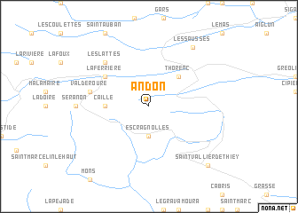 map of Andon