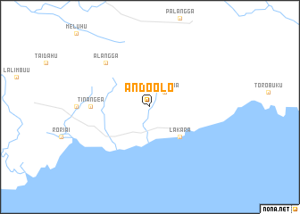 map of Ando-olo