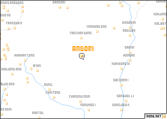map of Ando-ri