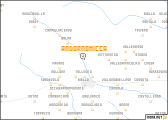 map of Andorno Micca