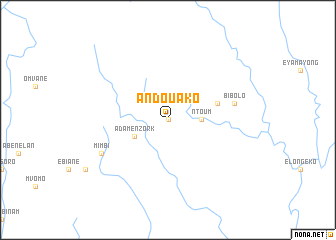 map of Andouako