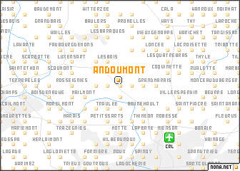 map of Andoumont