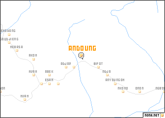 map of Andoung