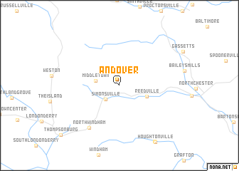 map of Andover