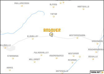 map of Andover