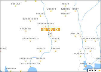 map of Andovoka