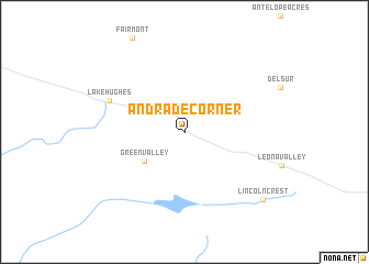 map of Andrade Corner