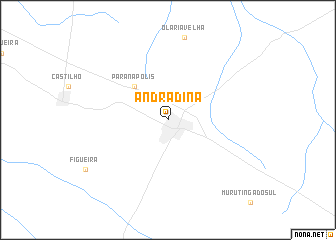 map of Andradina