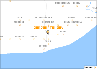 map of Andraketalahy