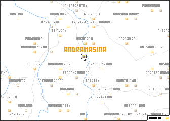 map of Andramasina