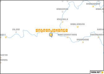 map of Andranjomanga