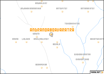 map of Andranoabo Avaratra
