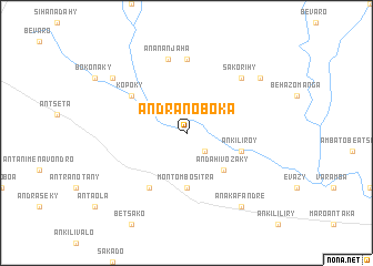 map of Andranoboka