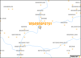 map of Andranofotsy