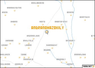 map of Andranohazokily