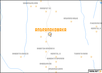 map of Andranokobaka