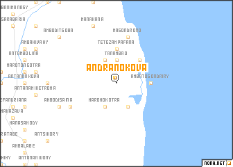 map of Andranokova