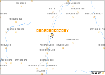 map of Andranokozany