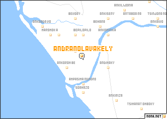 map of Andranolavakely
