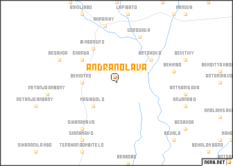 map of Andranolava