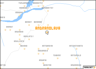 map of Andranolava