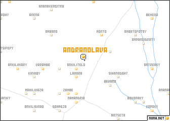 map of Andranolava