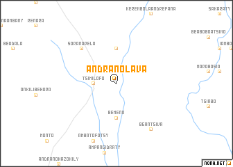 map of Andranolava