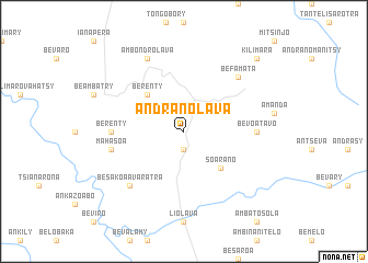 map of Andranolava