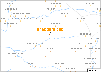 map of Andranolava