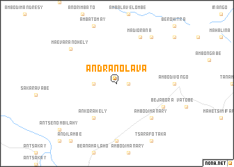 map of Andranolava