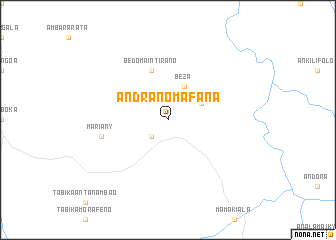 map of Andranomafana