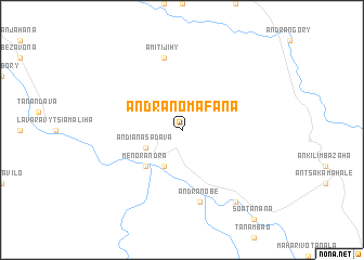 map of Andranomafana