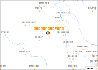 map of Andranomafana