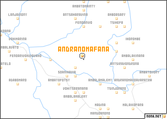 map of Andranomafana