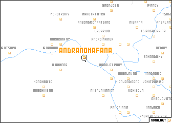 map of Andranomafana