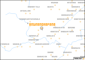 map of Andranomafana