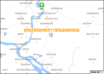 map of Andranomainty-Andoharano