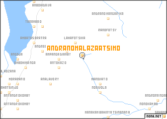 map of Andranomalaza Atsimo