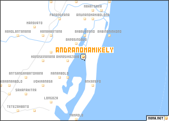 map of Andranomamikely