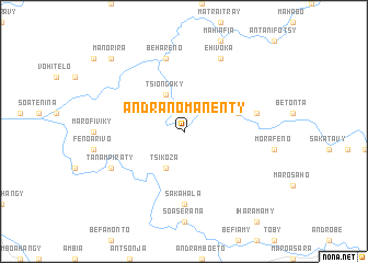 map of Andranomanenty